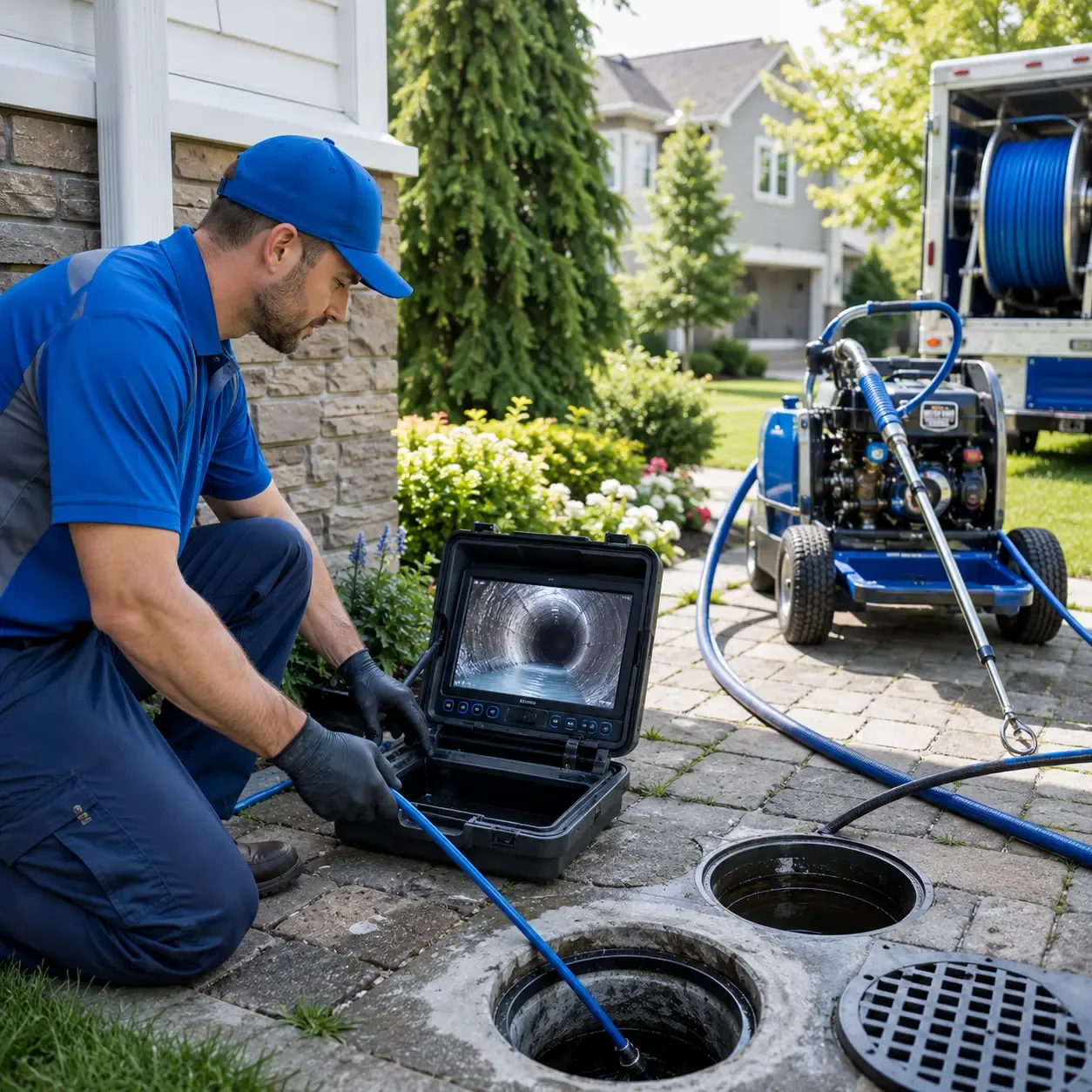 Outdoor drain cleaning professionals serving Athens, IL